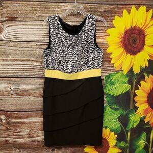 Connected Apparel Sleeveless layered bottom dress